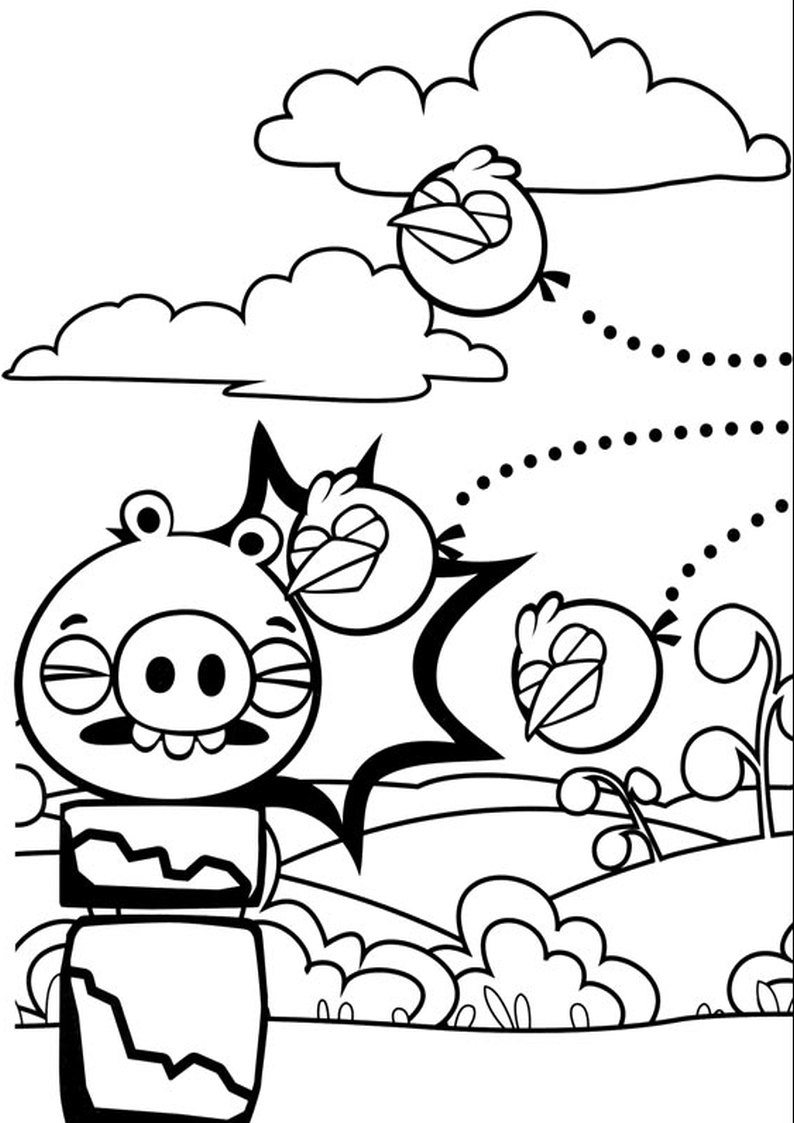 bad piggy coloring pages - photo #16