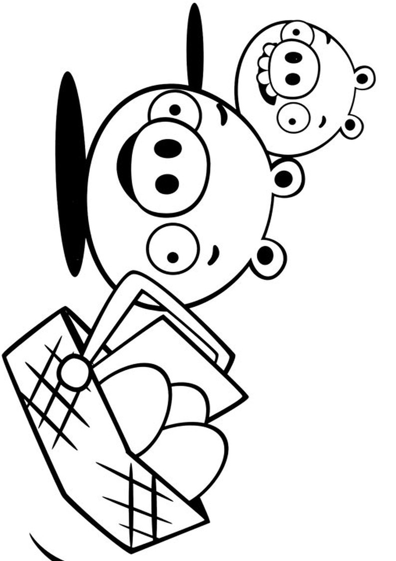 bad piggy coloring pages - photo #23