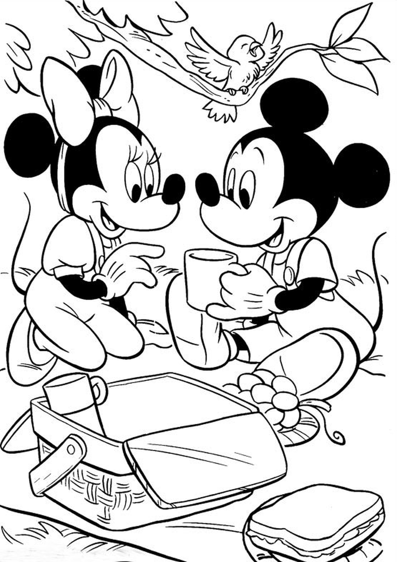 mickey mouse coloring pages a4 - photo #14