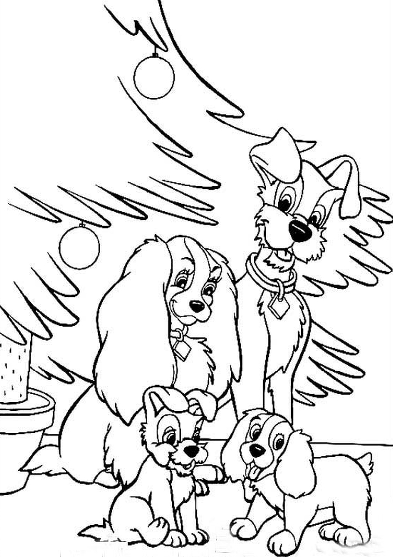 scamp coloring pages - photo #33