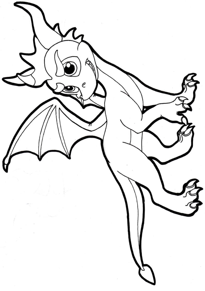 Kolorowanka Maly Smok Spyro Nr 26