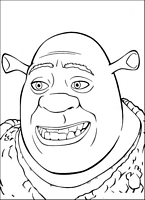 do wydruku kolorowanka Shrek z bajki dla dzieci