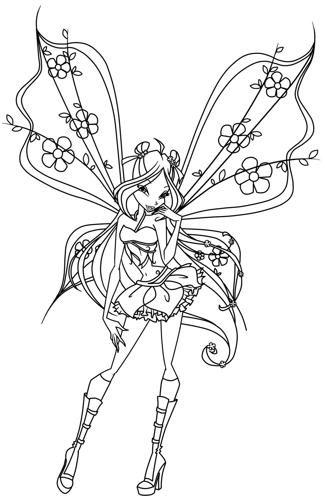 fairy coloring pages games cool - photo #30
