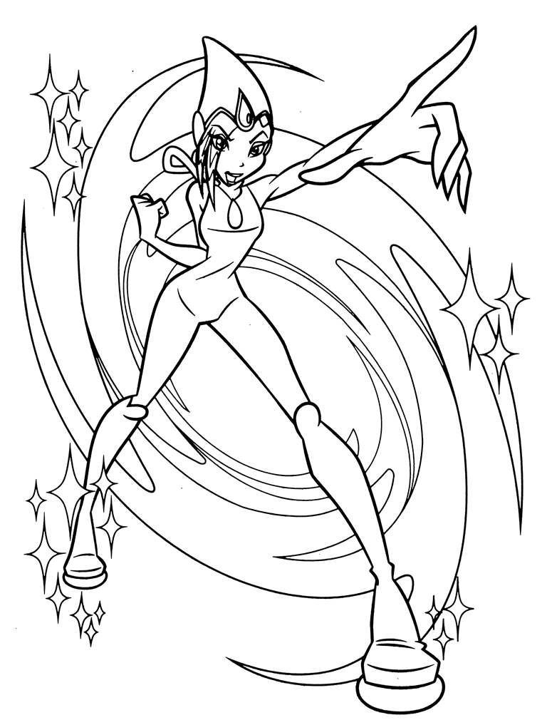 magic winx coloring pages - photo #32