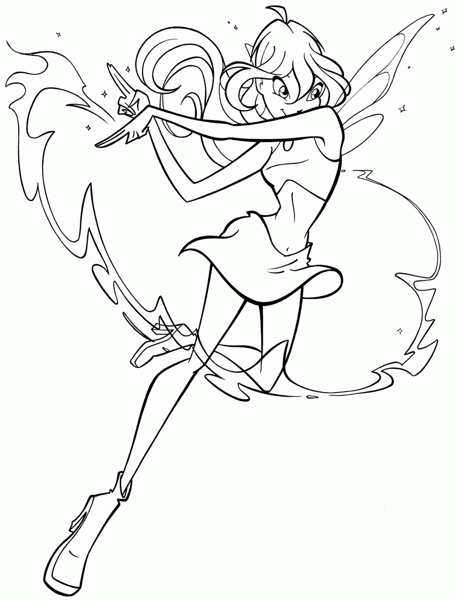 magic winx coloring pages - photo #31