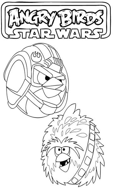 kolorowanka Angry Birds Star Wars malowanka do wydruku nr 18