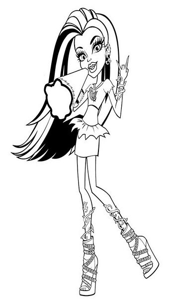 kolorowanka Monster High Venus Mcflytrap malowanka do wydruku z bajki dla dzieci, obrazek nr 29