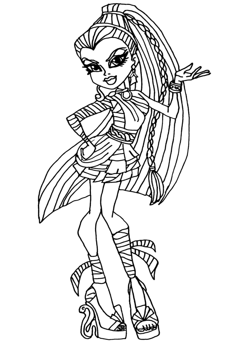 kolorowanki Monster High do wydruku malowanki dla dziewczyn numer  58