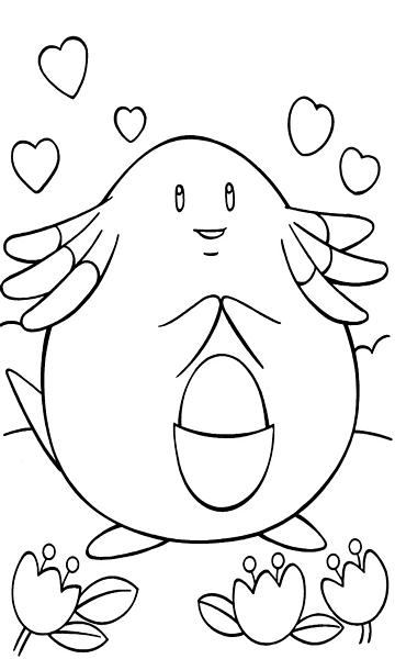 kolorowanka Pokemon Chansey malowanka do wydruku nr 23