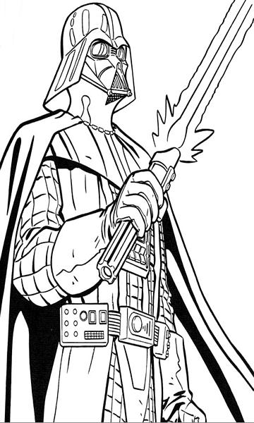 kolorowanka Darth Vader Star Wars Rebelianci malowanka do wydruku nr 24