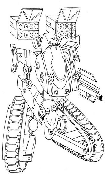 kolorowanka do wydruku robot wojskowy dla chłopców nr 90